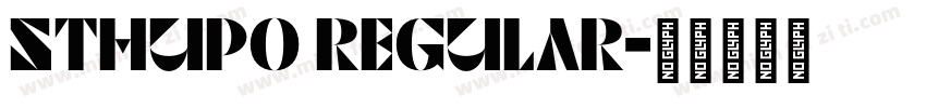 STHupo Regular字体转换